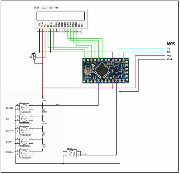 D1 robot lcd keypad shield схема